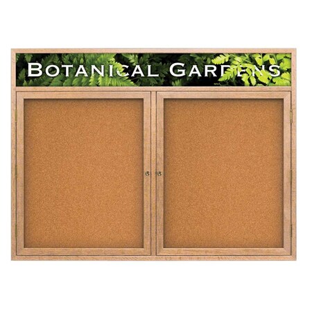 United Visual Products Open Faced Traditional Corkboard, 60x36" UV643A-WHITE-PUMICE